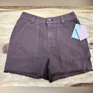 O’Neill one of a kind shorts girls Medium women’s small size chocolate color NWT